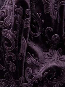 Nöista  Violet Velvet Chinese-Style Short Jacket, Slim Fit, Comfortable. Elegant, Soft To The Touch, Versatile Piece That Adds TouchFall/Winter,. - Purple - View 13