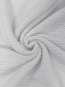 SHEIN EZwear 2026秋冬新款女式洋裝 V領休閒優雅長版派對拿破崙鈕扣束腰彈性針織格紋辦公休閒穿搭 - 白色 - 查看 4