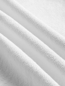 Omancia Women's Autumn/Winter New Solid Color Lace Trim 2 Pieces Set - White - View 7