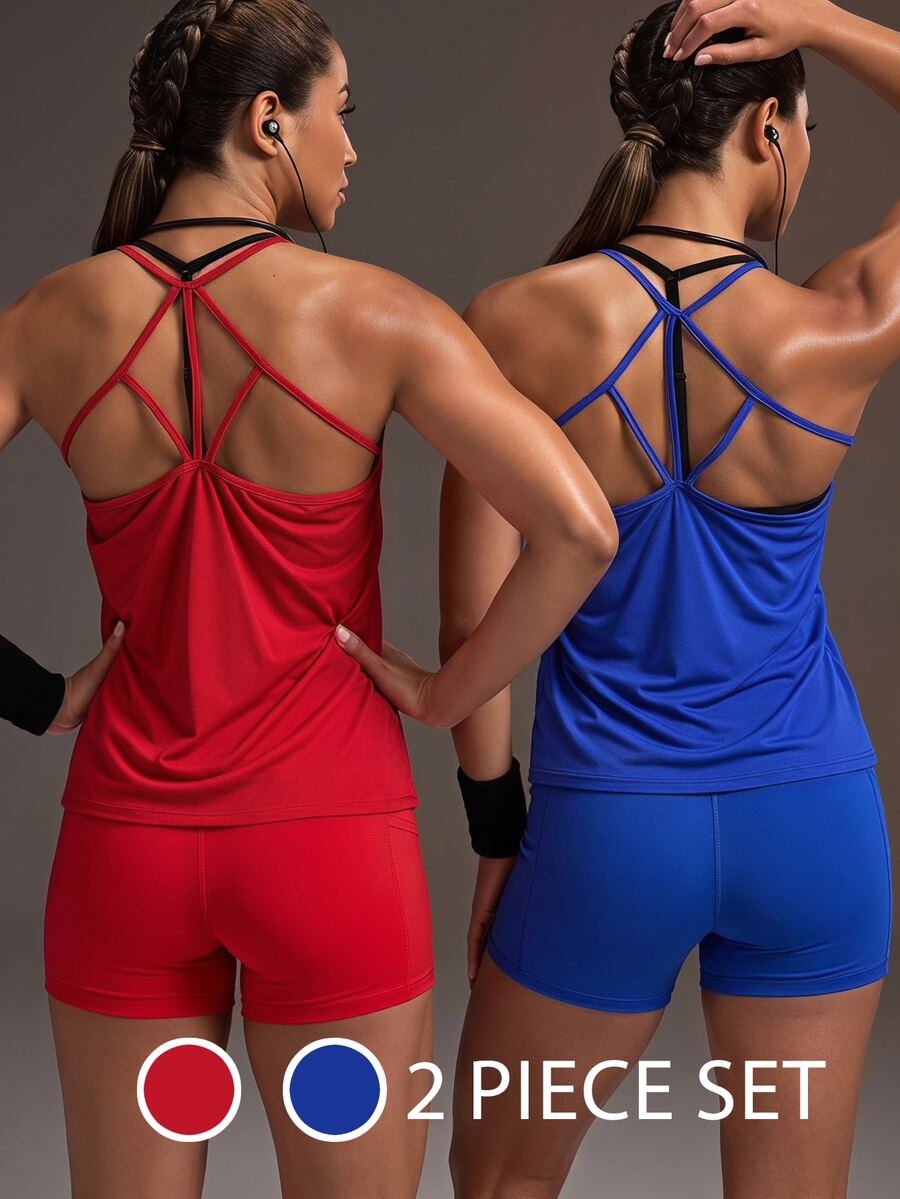 Powerista Women's Letter Print Casual Versatile Daily Travel Sports Tank Top - Multicolor - View 1