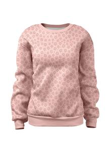 SHEIN Plus Size Autumn/Winter Casual Ditsy Floral Sweatshirt - Multicolor - View 3