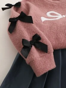 SHEIN Young Girls T-Shirt Co-Ords - Pink - View 7