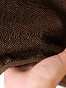 Rusticease Women's Contrast Color Long Sleeve Single-Breasted Casual Regular Fit Jacket - Brown - View 6