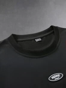 PAVTROS Men's Summer Sport‑Spliced T‑Shirt Set, Car‑Logo Accents, Perfect Millennium‑Theme Gift For Halloween Christmas Holiday Vacation Black Streetwear - Multicolor - View 9