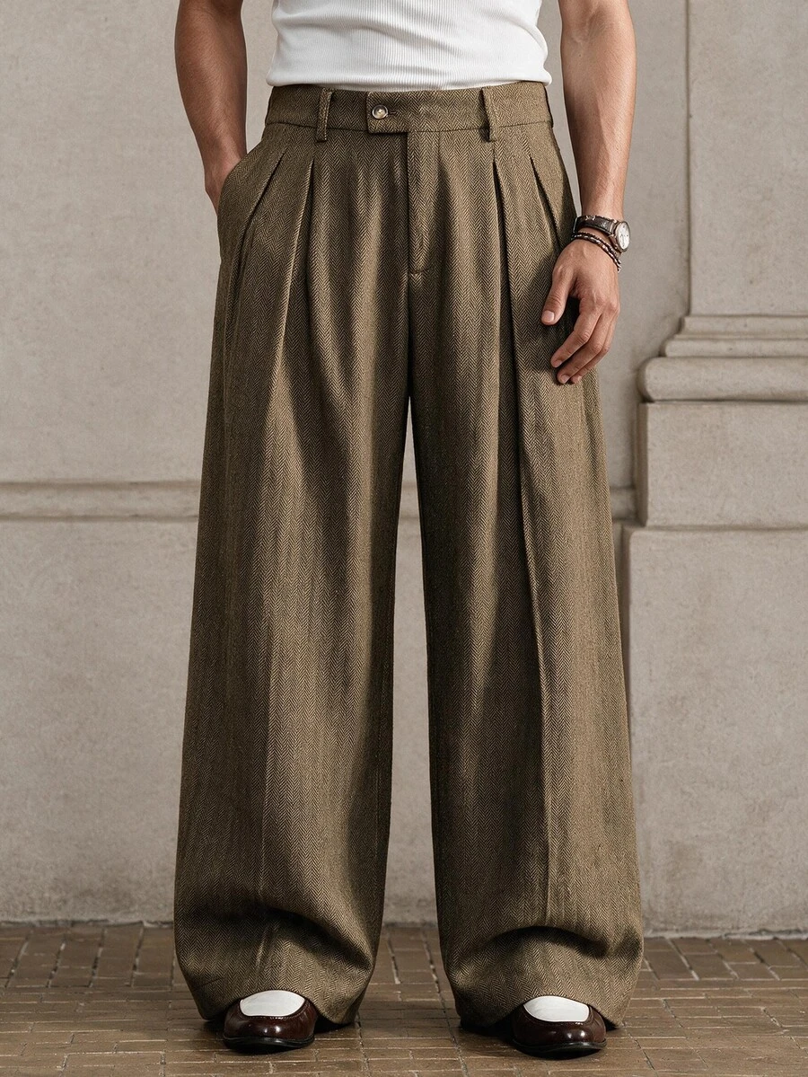SIGLOCORE Men's Casual Versatile Commuter Pants - Camel - View 1