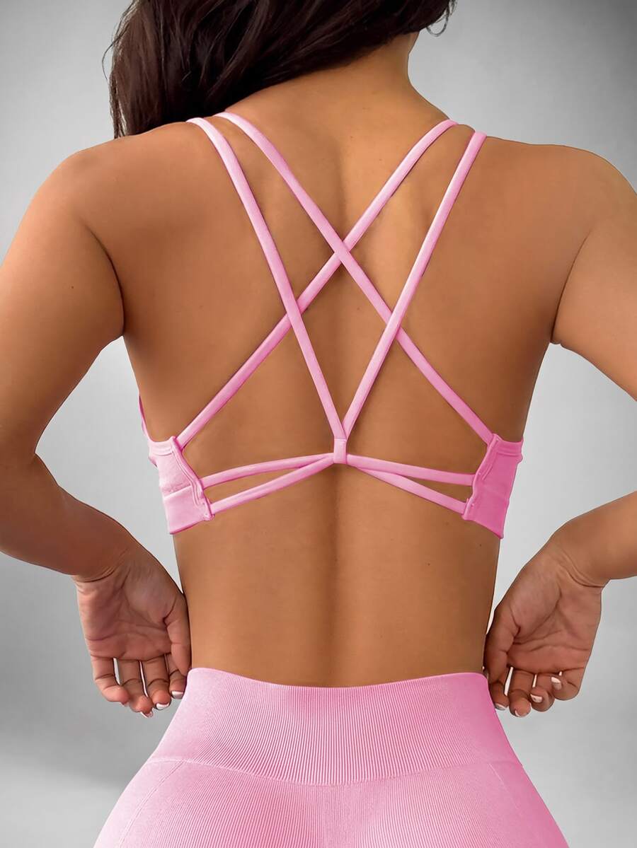 Slayform Slayform Women's Seamless Solid Color Sports Bra