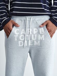 PAVTROS Ins TK Popular Street Style, Kangaroo Pocket Graphic Sweatpants, Comfortable To Wear, Suitable For Daily Outings, Parties And Outdoor Activities, Perfect Gift For Valentine's Day And Anniversaries - Light Grey - View 3