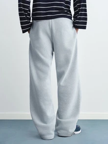 PAVTROS Ins TK Popular Street Style, Kangaroo Pocket Graphic Sweatpants, Comfortable To Wear, Suitable For Daily Outings, Parties And Outdoor Activities, Perfect Gift For Valentine's Day And Anniversaries - Light Grey - View 5