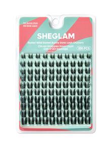 SHEGLAM Flutter Wild مجموعات رموش بستايل Sweet Bunny ماركة تجميل ومكياج للنساء والفتيات - الأسود - مشاهدة 5