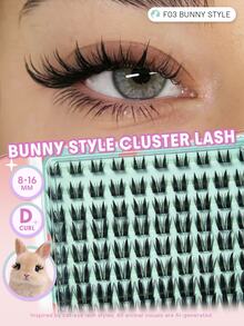 SHEGLAM Flutter Wild مجموعات رموش بستايل Sweet Bunny ماركة تجميل ومكياج للنساء والفتيات - الأسود - مشاهدة 1