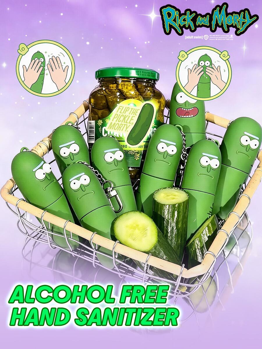 Rick and Morty X SHEGLAM Pickle Rick No-Rinse Hand Cleanser Spray Brand Beauty Cosmetic Makeup For Women And Girls - Clear - View 1
