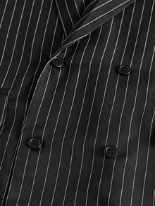SIGLOCORE Men's Striped Casual Versatile Everyday Travel Shirt - Black - View 6