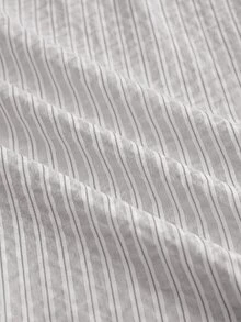 SIGLOCORE Men's Striped Casual Versatile Daily Wear Shirt - Grey - View 6