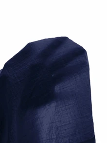 Manfinity Homme Men's Casual Versatile Single-Breasted Long Sleeve Shirt For Business Office - Navy Blue - View 6