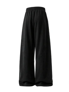 Gym Rark Men's Gothic Print Drawstring Waist Wide Leg Sweatpants, Gym - Black - View 2