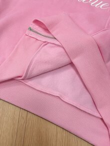 TOKVUE 男士拉鍊連帽衛衣，國旗徽章字母與數字刺繡工藝，寬鬆版型，秋冬衛衣面料，美式街頭休閒衛衣，適合外出、通勤、街拍、大學、旅行、日常穿著等 - 粉色 - 查看 8