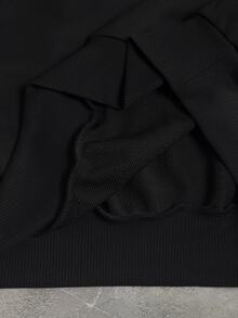 PAVTROS Men's Casual Pullover Sweatshirt, Autumn/Winter - Black - View 3