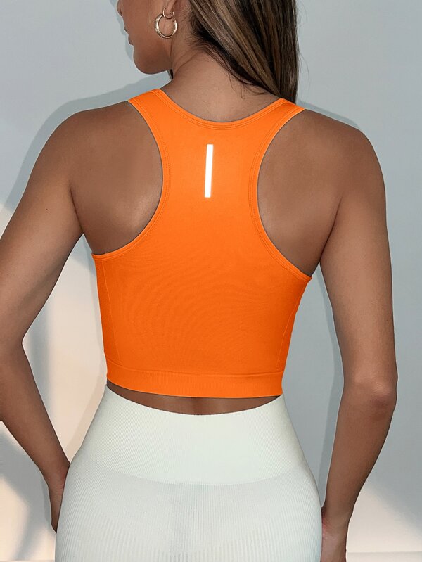 Eassivo Eassivo High Stretch Seamless Red Orange Sports T-Shirt & Tank Top,Stylish Summer Athleisure Gym Workout Clothing For Athletic Women,Athletic Sets Shirt