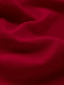 Louniche Standard Size Women's Ruffle V-Neck Fitted Vacation Elegant Mid-Length Dress - Red - View 4