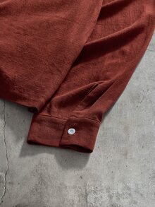 SIGLOCORE Men's Solid Color Long Sleeve Zipper Half-Placket Utility Shirt And Pants Casual Set - Multicolor - View 8