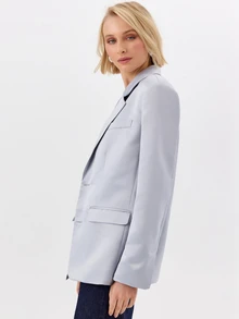 KÆRIA Hus BLAZER DENGAN POTONGAN LONGGAR DAN 2 KANCING. - Biru - View 1