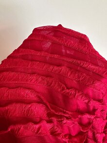 Sunnyshic Solid Halter Neck Backless Dress - Red - View 5