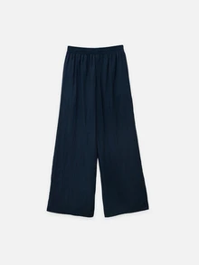 Nöista Blue And White Stripe Wide Leg Pants With Elastic Waist Rhinstones In Vertical Summer Formal Event Party Business Office Halloween Christmas Casual - Navy Blue - View 7