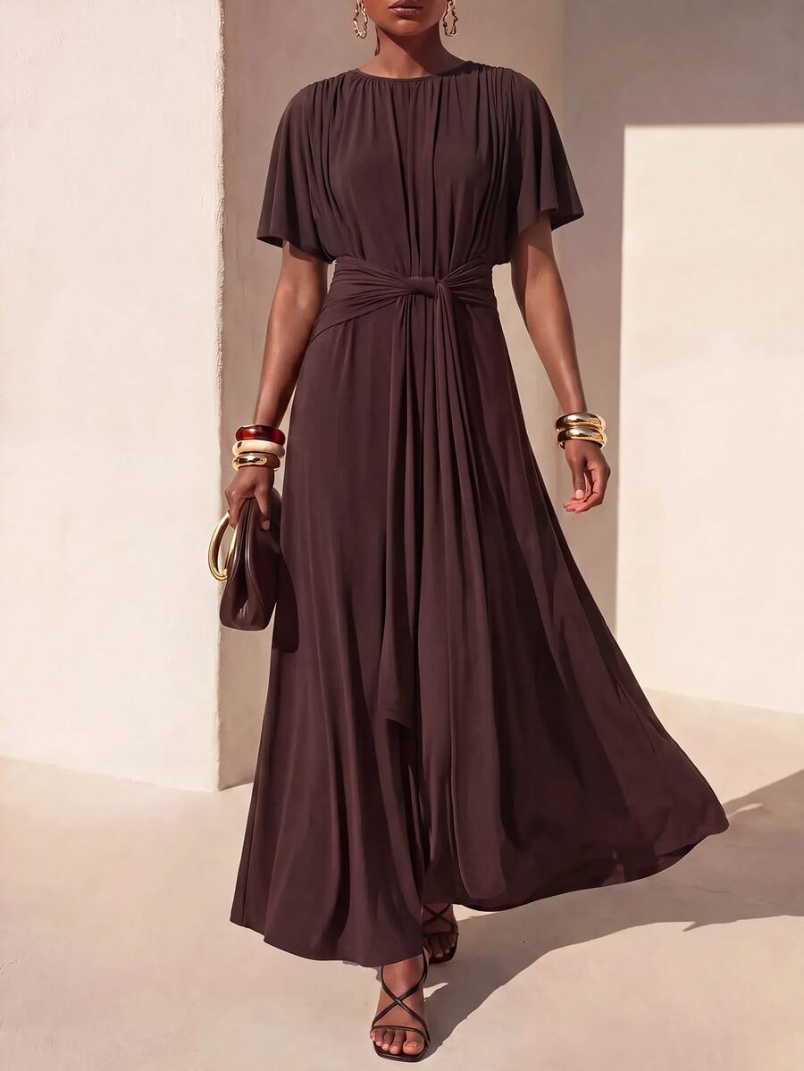 Zivah Women's Vintage Fashion Pleated Dress For Vacation