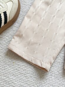 PrepCrw 兒童小男孩優雅學院風休閒精緻舒適百搭卡其藍格紋百褶裙 開學季外出聚會 秋冬款 - 杏色 - 查看 5