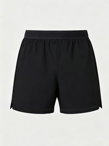 Acti Log Men's Zipper Pocket Casual Fitness Sports Shorts, Gym - Black - View 3
