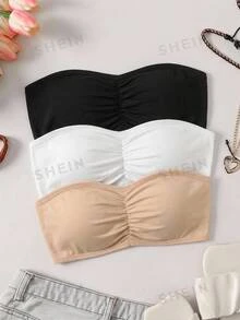 SHEIN 2件組青少年女孩內衣與胸罩 - 彩色 - 查看 2
