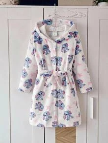 SHEIN 女童秋冬保暖內裡加厚居家服 卡通可愛印花 - 彩色 - 查看 6