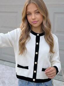Girlism Tween Girl Tween Girls Cardigans - White - View 1