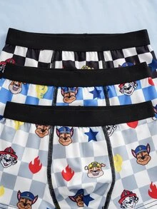 SHEIN | PAW Patrol Young Boy Cartoon Print Boxer Briefs - Multicolor - View 4