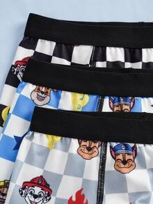 SHEIN | PAW Patrol Young Boy Cartoon Print Boxer Briefs - Multicolor - View 5
