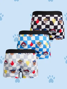 SHEIN | PAW Patrol Young Boy Cartoon Print Boxer Briefs - Multicolor - View 2