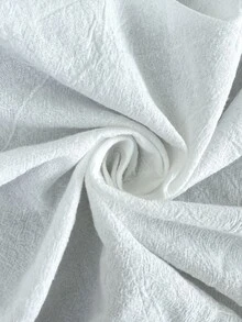 Easura Blus Lengan Panjang dengan Pinggang Ramping untuk Wanita Ukuran Plus - Putih - View 7