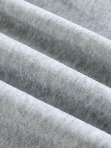 Manfinity EMRG 男士秋冬字母刺繡口袋設計休閒抽繩連帽衛衣 - 灰色 - 查看 6