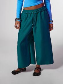 COUREZ Women Low Rise Baggy Cropped Y2K Spring Casual Going Out Sweatpants - Multicolor - View 4