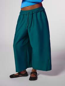 COUREZ Women Low Rise Baggy Cropped Y2K Spring Casual Going Out Sweatpants - Multicolor - View 2