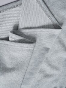 Elenzga Casual Cinched Waist Plus Size Women's Hooded Sweatshirt Dress Fall - Grey - View 7