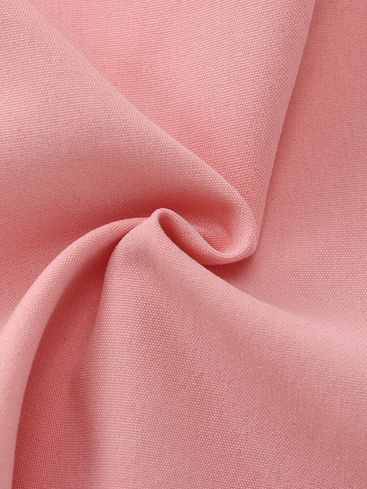 SHEIN Girls Pink Cargo Wide‑Leg Pants, Casual Trousers With Large Side Pockets & Bow Decor, Loose Street‑Style Young Girl Bottoms For Spring Autumn Daily Wear - Pink - View 9