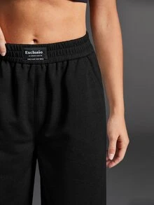 Exploreva Exploreva Women's Solid Color Patch Pocket Casual Versatile Outdoor Pants - Black - View 8