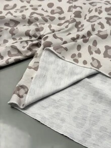Coolane Women's Plus Size Autumn Streetwear Casual Kawaii Vacation Formal Brunch Office Club Y2k Leopard Print Asymmetric Collar White Sweatshirt - Apricot - View 8