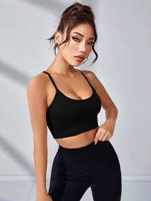 Slayform Slayform Crisscross Back Sports Bra - Black - View 6