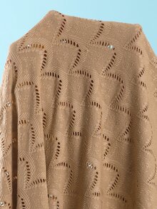 Swim Oasis 2026 Spring/Summer New Plus Size One-Piece Swimsuit Special Fabric Premium Minimalist Women's Swimwear - Brown - View 6