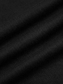 Slaydiva 91% Cotton Black Summer Casual Everyday Women Tank Top,Solid Ribbed V-Neck Racerback Gathered Basic Versatile Outfits For Party,Sports & Yoga - Black - View 6
