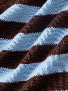 SHEIN MOD Women's Loose Striped Cardigan - Multicolor - View 7