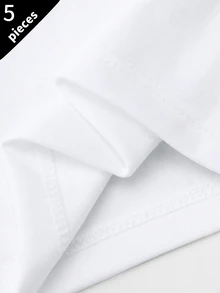 5 buah Celana Dalam Boxer untuk Remaja Laki-laki, Pinggang dengan Huruf Sporty, Cocok untuk Semua Musim - MultiWarna - View 3