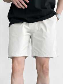 DAZY Celana Pendek Pria Kantong Plain Casual - Krem - View 1